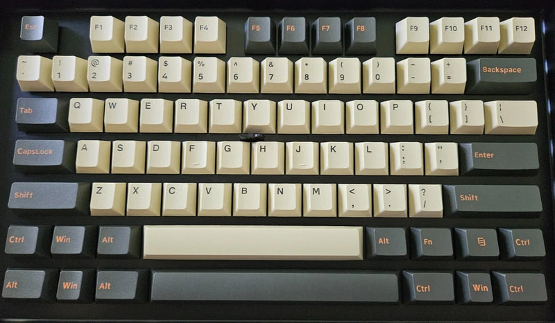 Akko keycap set cherry profile PBT carbon retro theme with collector's case Model