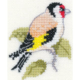 Heritage counted cross stitch kit Aida "Goldfinch", LFGF1530-A, 4,5x6cm, DIY Model
