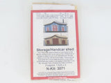N 1/160 Scale Rslaserkits 3071 Storage/Handcar Shed Building Wood Kits Model