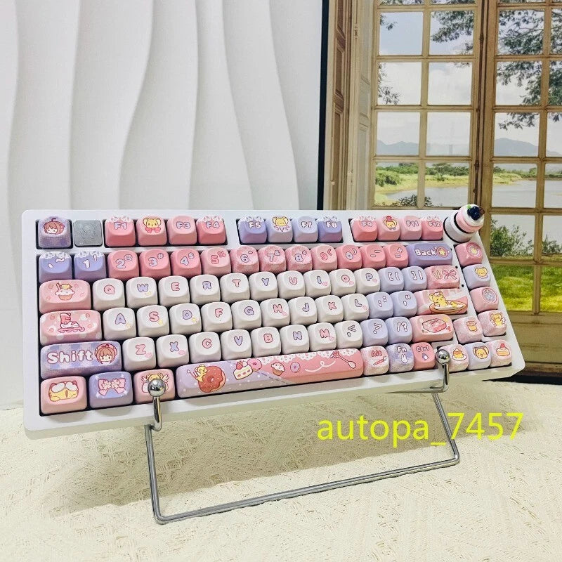 Card Captor KeyCaps Anime KINOMOTO SAKURA 142 Keys For Mechanical Keyboard Gifts Model