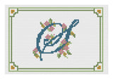 Cross Stitch Sampler Kit or Pattern - Florashell - Alphabet Letter S Model