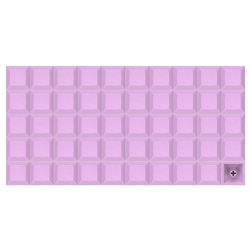 50 Pcs PBT Keycap Set DSA Mechanical Numeric Keypads for Keyboard, Light Purple Model