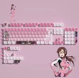 EVA Mari Anime Keycaps Pudding 4-Side Translucent Mechanical Keyboard Keycap Set Model