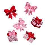Bucilla Pretty & Pink and Red Bows - 89830E-Bucilla Felt Christmas Ornaments Kit Model