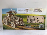 Wood Trick Tractor Toy Model Mechanical Wooden 3D Puzzle Self Assembly DIY Kit Model