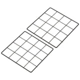 8"x8" Wire Grid Panel 2 Pcs Wall Grid Decorative Board Photo Display Black Model
