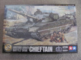 1/25 Tamiya British Army Chieftain Tank w/Actcom 4 Channel Radio Control System Model
