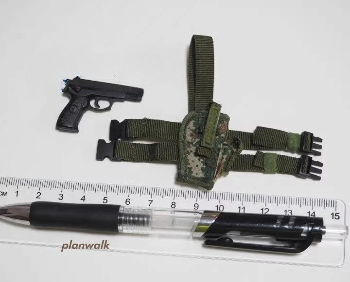 1Set Soldier Leg Hanging Holster 92 Pistol Model For 12" Action Figure 1/6 Male Model