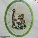 Vogart Crafts Crewel Stitchery Kit "Little Sweethearts" Waterpump #2561 Model