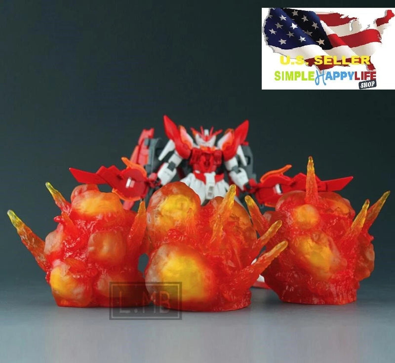 Effect Explosion Red model 1/6 figure hot toys Figma D-arts rider Gundam ?USA? Model