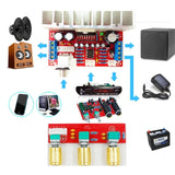 1PCS TDA7377 Power Amplifier 2.1 DIY kit 3 Channel Sound Audio AMP Board 12-18V Model