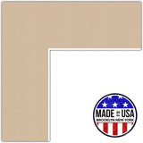 ArtToFrames Custom Brown Scotch Mist Picture Photo Frame Mat Matting Board SM Model
