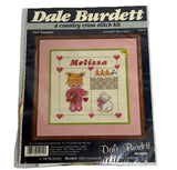 Dale Burdett VTG 1989 Country Cross Stitch Kit Girl Sampler alphabet Sealed New Model