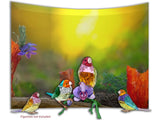 Swarovski SCS Idyllia Gouldian Finch bird Crystal Display Read Description Model