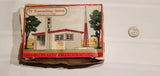 Vintage Plasticville TV Transmitting Station 1618  & BOX - 1952 Model