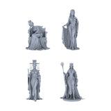 Queen & Empress Resin Miniature Model 4-Figure Set, Figures LYTR162 1/64 Model
