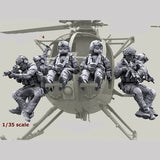 1/35 Modern Helicopter 9 Soldiers RESIN FIGURE MODEL KIT Unassembled Unpainted Model