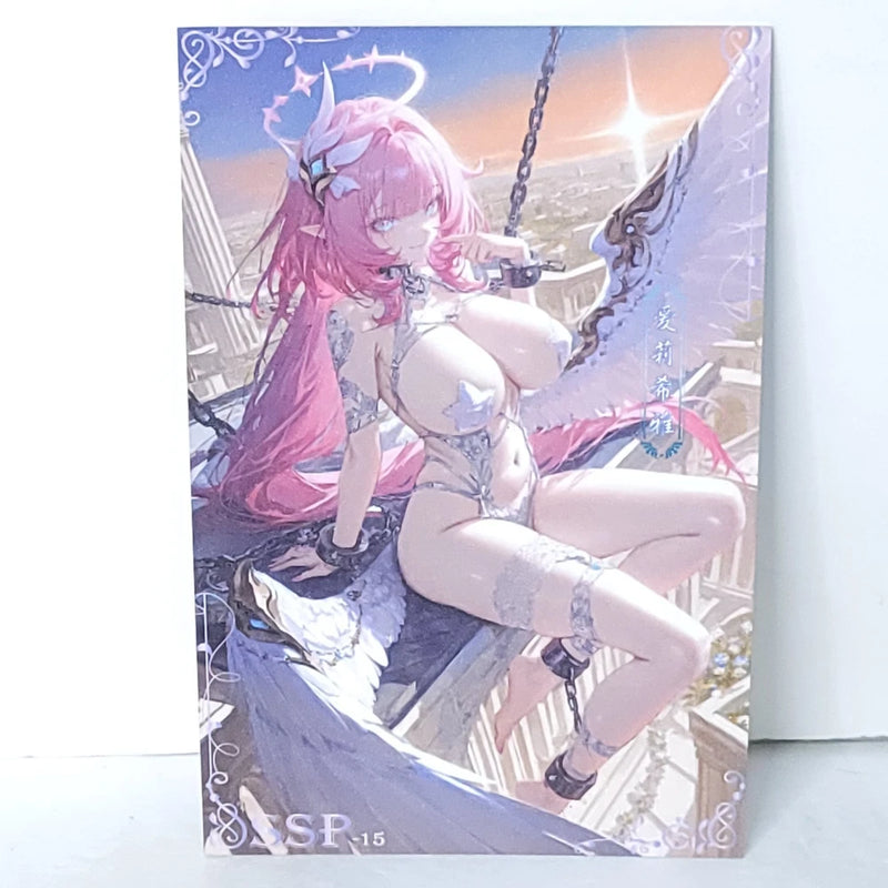 Elysia Waifu Card Anime Girl Matchmaker Angel Wall Art Oversized Board A5 Model
