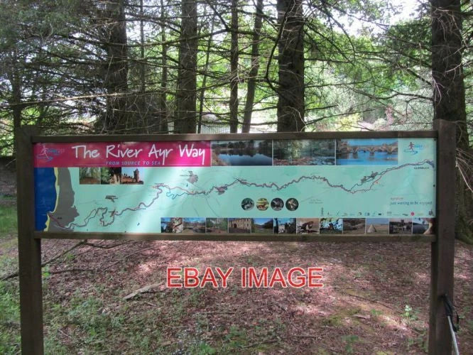 PHOTO  RIVER AYR WAY DISPLAY BOARD GLENBUCK LOCH DISPLAY BOARD NEAR THE EASTERN Model
