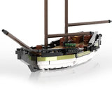 Modubrix Mocs Building Blocks Sets Merchant Schooner 888 PiecesBricks Toys Kits Model