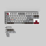 1.7mm Thicken PBT 1989 Theme Retro Gray Pink Cherry Profile Dye-subs PBT Keycaps Model