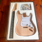 DIY Electric Guitar Kit, Strat Style Solderless Guitar Build Kit with Hardware Model