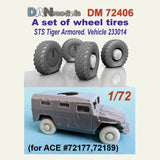 1/72 Resin Deformed Wheel Set DAN Models DM72406 Model