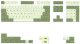Matcha Keycaps Green Cute PBT Dye-sublimation OEM Profile Full Layout 128 Keys Model
