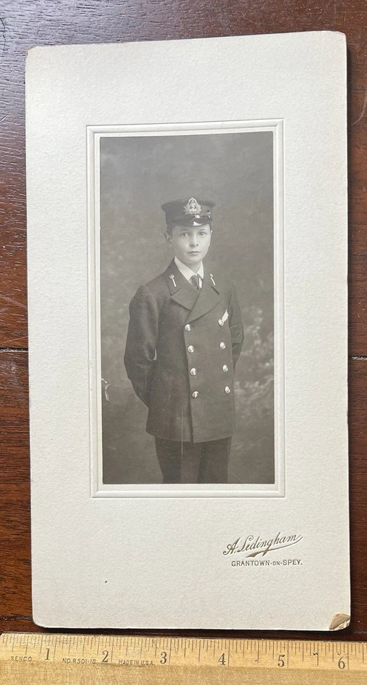 Photo on Board, oung Male in Uniform, May be British Royalty, Ledingham UK Model