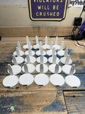 24 Pack White Small no Nail Adhesive Wall Display shelf for figurine Funko Pops! Model