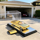 Fine Works64 1/64 Gold West Coast Impala Low Rider Diecast Model Car Model
