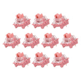 10pcs Pink Keyboard Switch 3-Pin 45gf Linear Keyboard Switch Replacement Model
