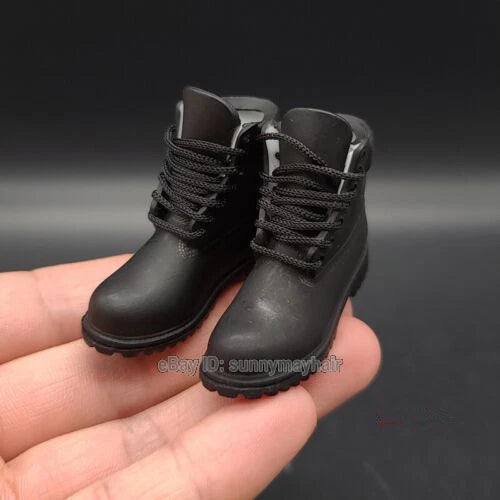 1/6 Casual Hollow Boots Black Shoes Male Model Fit 12'' Soldier Action Figure Model