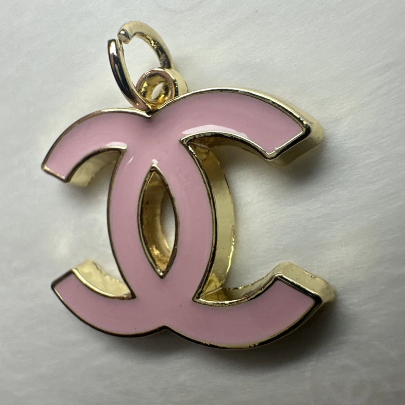 Chanel Charm/ Zip-pull /Pendant baby pink  & Gold ?? soft pastel pink  ?? Charms