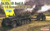 1:35 Sd.kfz.10 Ausf.a+10.5Cm Le Fh.18/40 Towed Howitzer Assembly Model Model