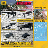 For MG 1/100 Dynames Jaoparts Metal Detail Up Part No Mods Tool-free Glue Only Model