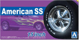 Aoshima 1/24 AMERICAN SS 15" Inch Muscle Car Model Wheel Set Model