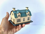 1/144 DOLLHOUSE MINIATURE Ploughmans farmhouse kit model wood easter gift 1:144 Model