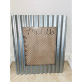 Rustic Galvanized Corrugated Metal Picture Frame & Kitchen Menu Board Model