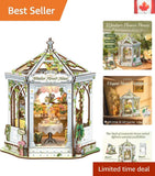 Windsor Flower House 3D Wooden Puzzle Kit - Create Your Own Fantasy Dollhouse Model