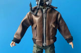1/6 Scale PU Jacket Coat Fighter Clothes Model for 12'' Male Action Figure Body Model