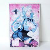 Jujitsu Kaisen Mei Mei Glitter Waifu Card Anime Girl Wall Art Oversized Board A5 Model