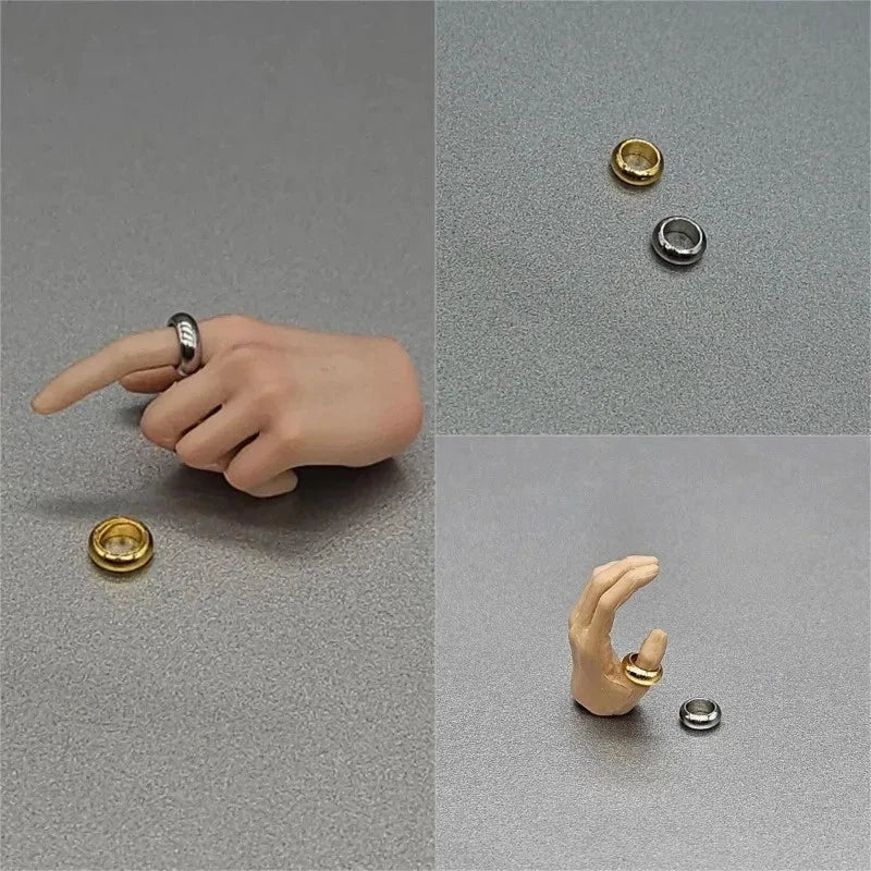 1/6 Scale Toys Figures Male Soldier Hand Shaped Ring Jewelry Model Body Gift Model