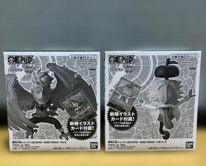 Bandai One Piece Card Game Leader Figure LECAFIG : Dr. Vegapunk & MARCO 2 set Model