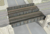 DOUBLE TRACK THROUGH STEEL PLATE GIRDER BRIDGE HO Scale KIT  933-2948 - NEW Model