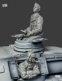 1/35 Resin Figure German Panzer Tank Crew Winter Dress 2 Fig Set Model Kit 33132 Model