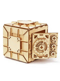 3D Wooden Puzzle DIY Combination Lock Box Mechanical Storage Model Kit for Adult Model