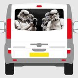 Stormtrooper back panel vinyl sticker DIY kit. Gloss lam Vauxhall Vivaro 2006-14 Model