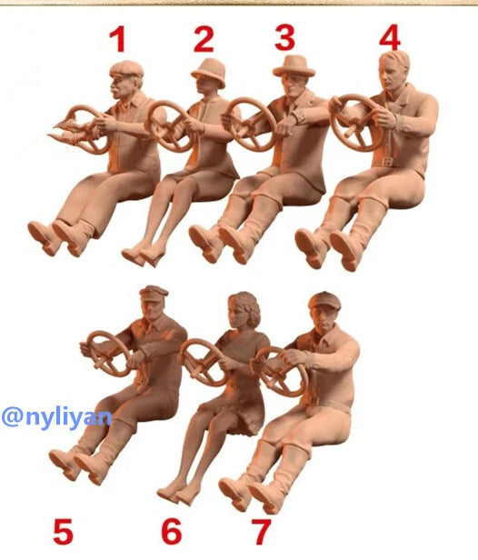 1/18 1/43 1/64 1/87 Miniature Driver Man Girl Scene Figure For Cars Vehicles Model