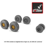 Armory Models AR AW72415 Scale 1/72 BAC TSR.2 wheels w/ weighted tires "b" (GY) Model